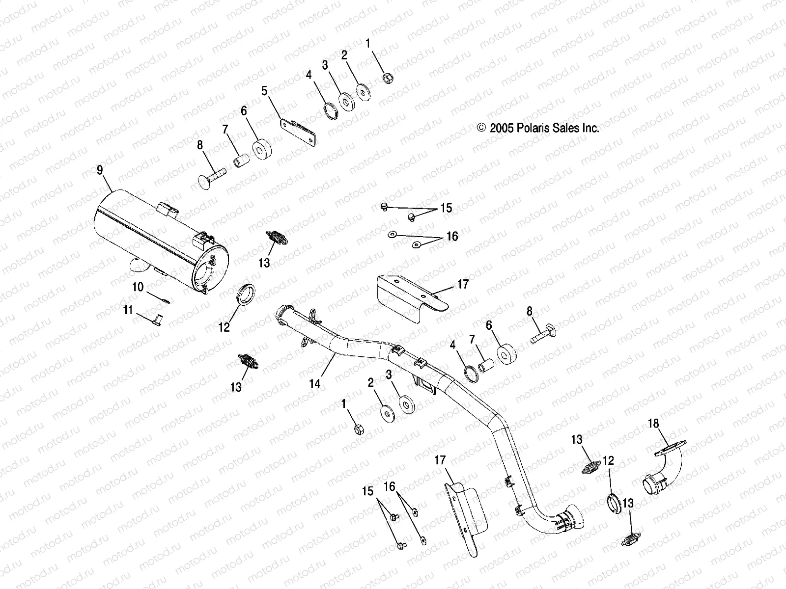 EXHAUST SYSTEM - A06MH50AA/AB/AD/AF (4999200099920009A10) | EXHAUST SYSTEM - A06MH50AA/AB/AD/AF (4999200099920009A10)