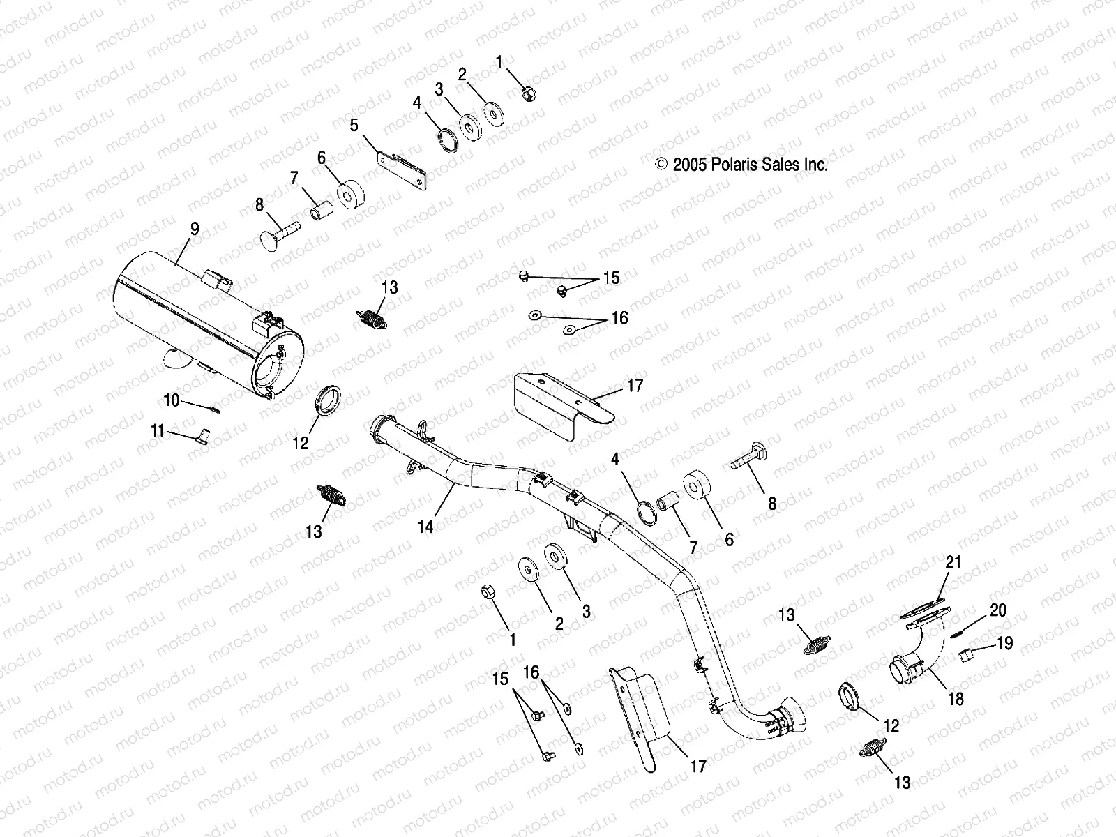 EXHAUST SYSTEM - A06MH50AQ/AX/AY/AZ/AL/AT (4999200139920013A11) | EXHAUST SYSTEM - A06MH50AQ/AX/AY/AZ/AL/AT (4999200139920013A11)