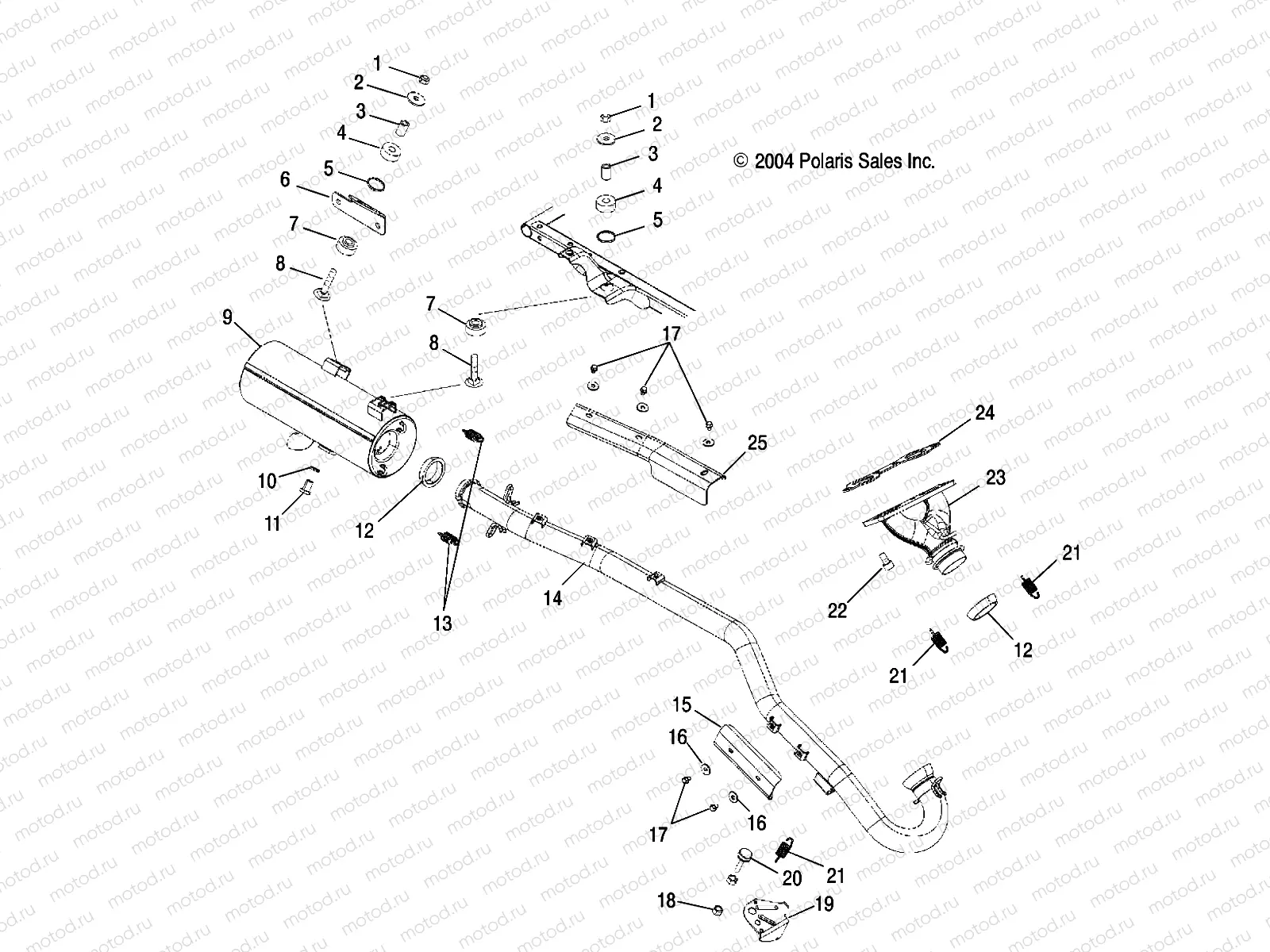 EXHAUST SYSTEM - A06MH68AA/AD/AF (4994199419A11) | EXHAUST SYSTEM - A06MH68AA/AD/AF (4994199419A11)