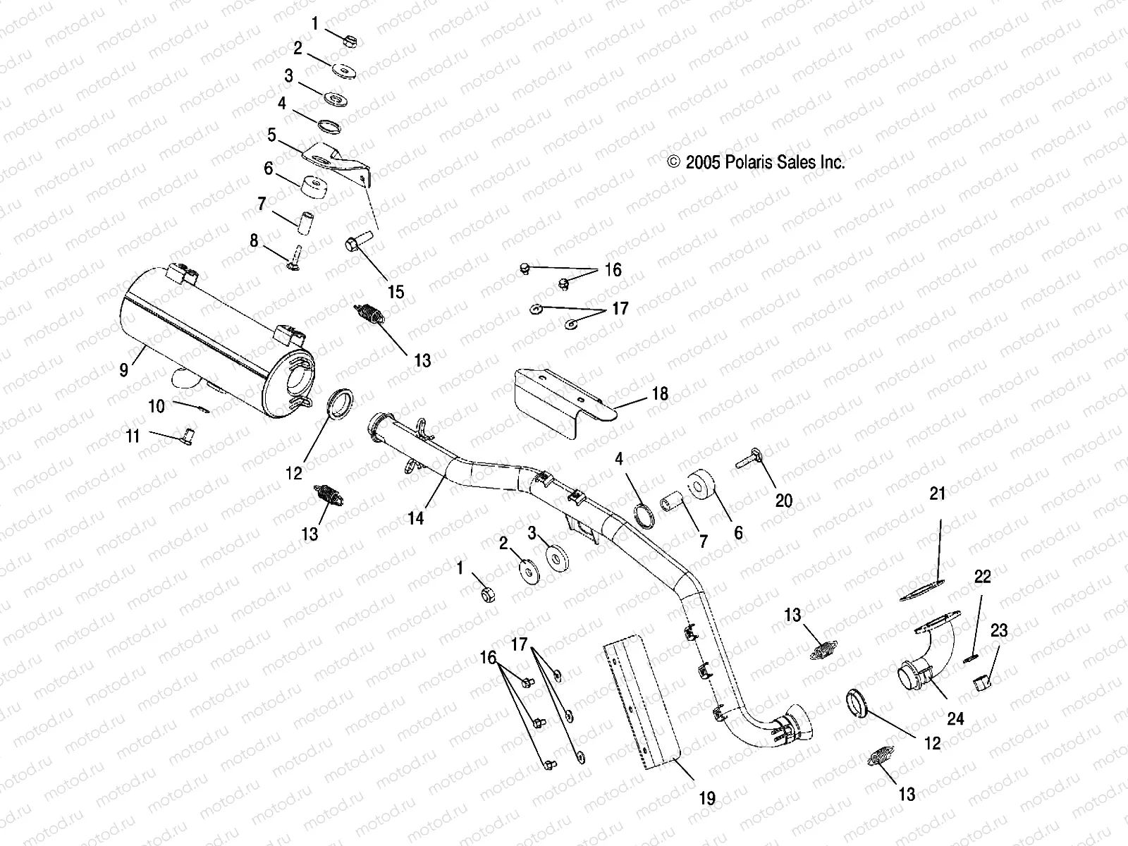 EXHAUST SYSTEM - A06MN50AU/AW (4999204069920406B03) | EXHAUST SYSTEM - A06MN50AU/AW (4999204069920406B03)