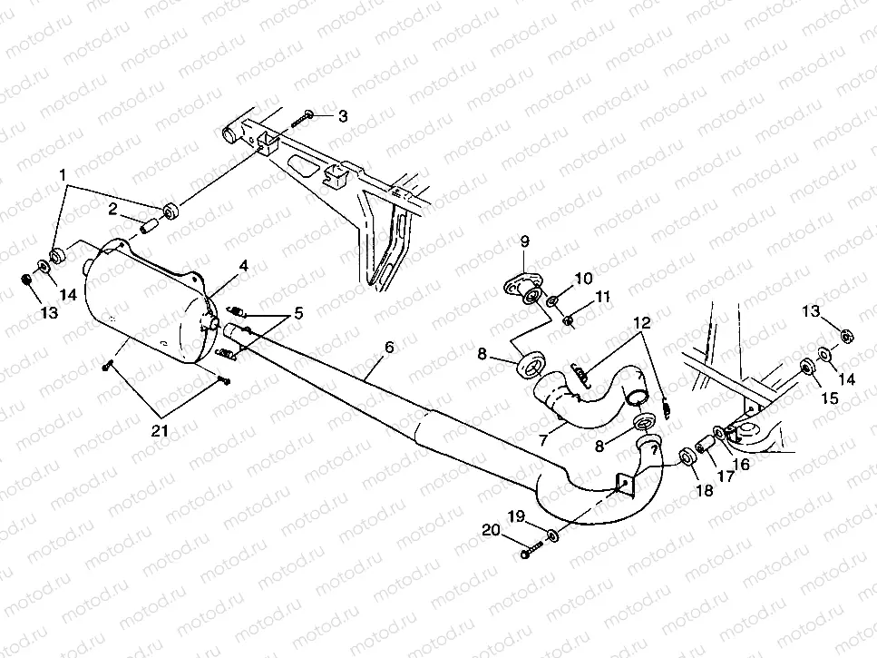 EXHAUST SYSTEM - A99BA38CA (4949534953a011) | EXHAUST SYSTEM - A99BA38CA (4949534953a011)