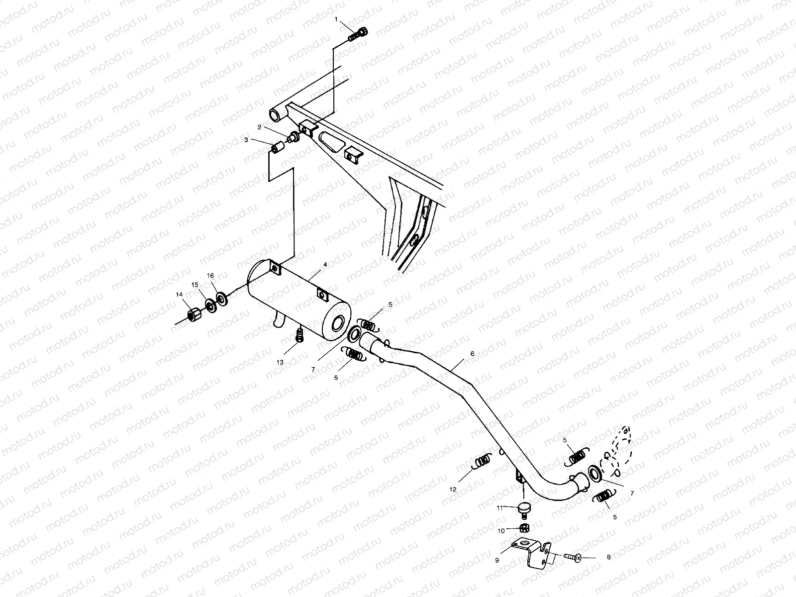 EXHAUST SYSTEM - A99BG50AA (4949714971a010) | EXHAUST SYSTEM - A99BG50AA (4949714971a010)