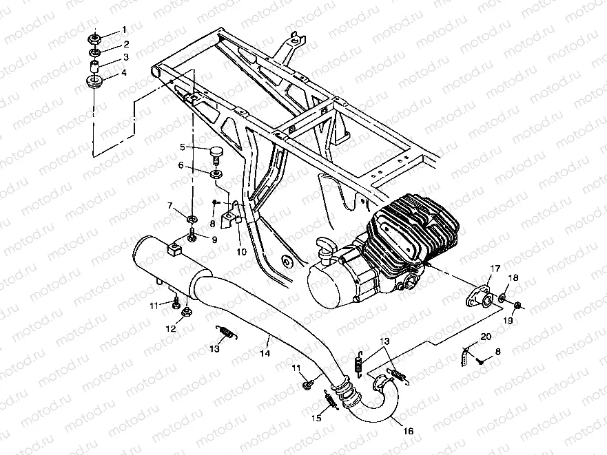 EXHAUST SYSTEM - A99CA28CA (4949444944a013) | EXHAUST SYSTEM - A99CA28CA (4949444944a013)