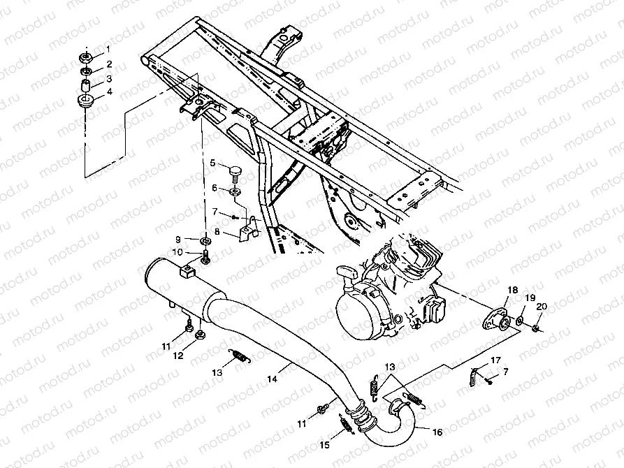 EXHAUST SYSTEM - A99CC28CA (4949484948a013) | EXHAUST SYSTEM - A99CC28CA (4949484948a013)