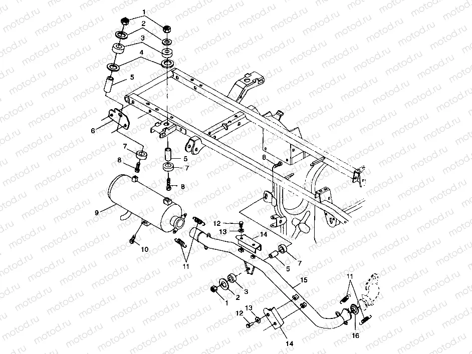 EXHAUST SYSTEM - A99CH33IA (4949884988b001) | EXHAUST SYSTEM - A99CH33IA (4949884988b001)