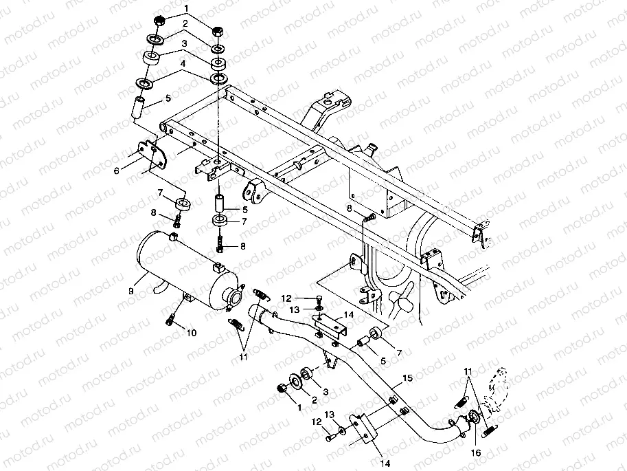 EXHAUST SYSTEM - A99CH50AC (4952455245b001) | EXHAUST SYSTEM - A99CH50AC (4952455245b001)