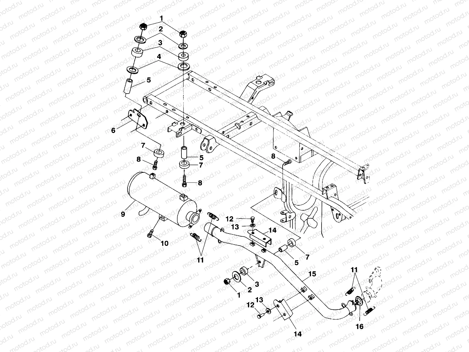 EXHAUST SYSTEM - A99CH50EB (4949114911b001) | EXHAUST SYSTEM - A99CH50EB (4949114911b001)