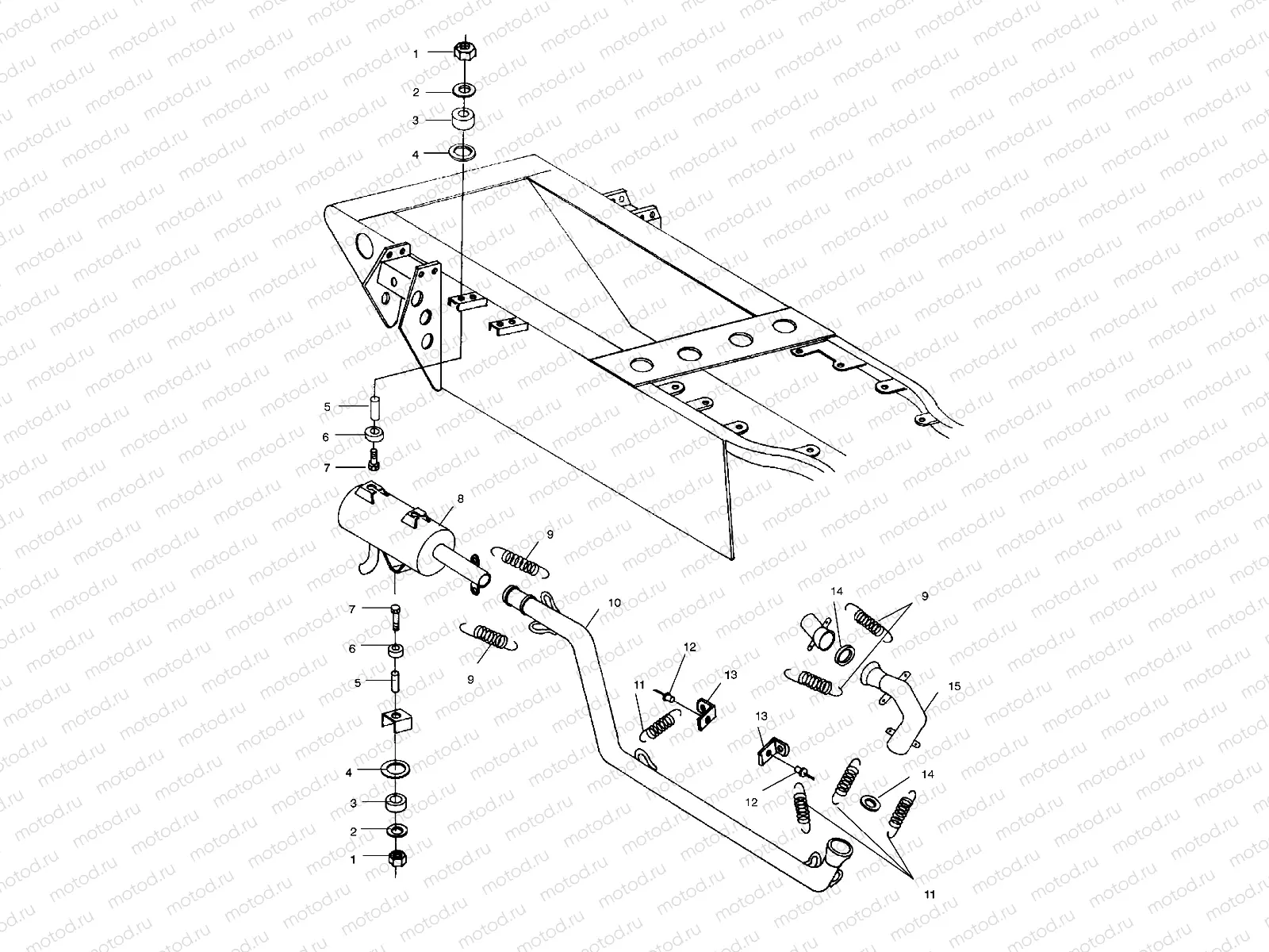 EXHAUST SYSTEM - A99RF50AA (4946494649B003) | EXHAUST SYSTEM - A99RF50AA (4946494649B003)