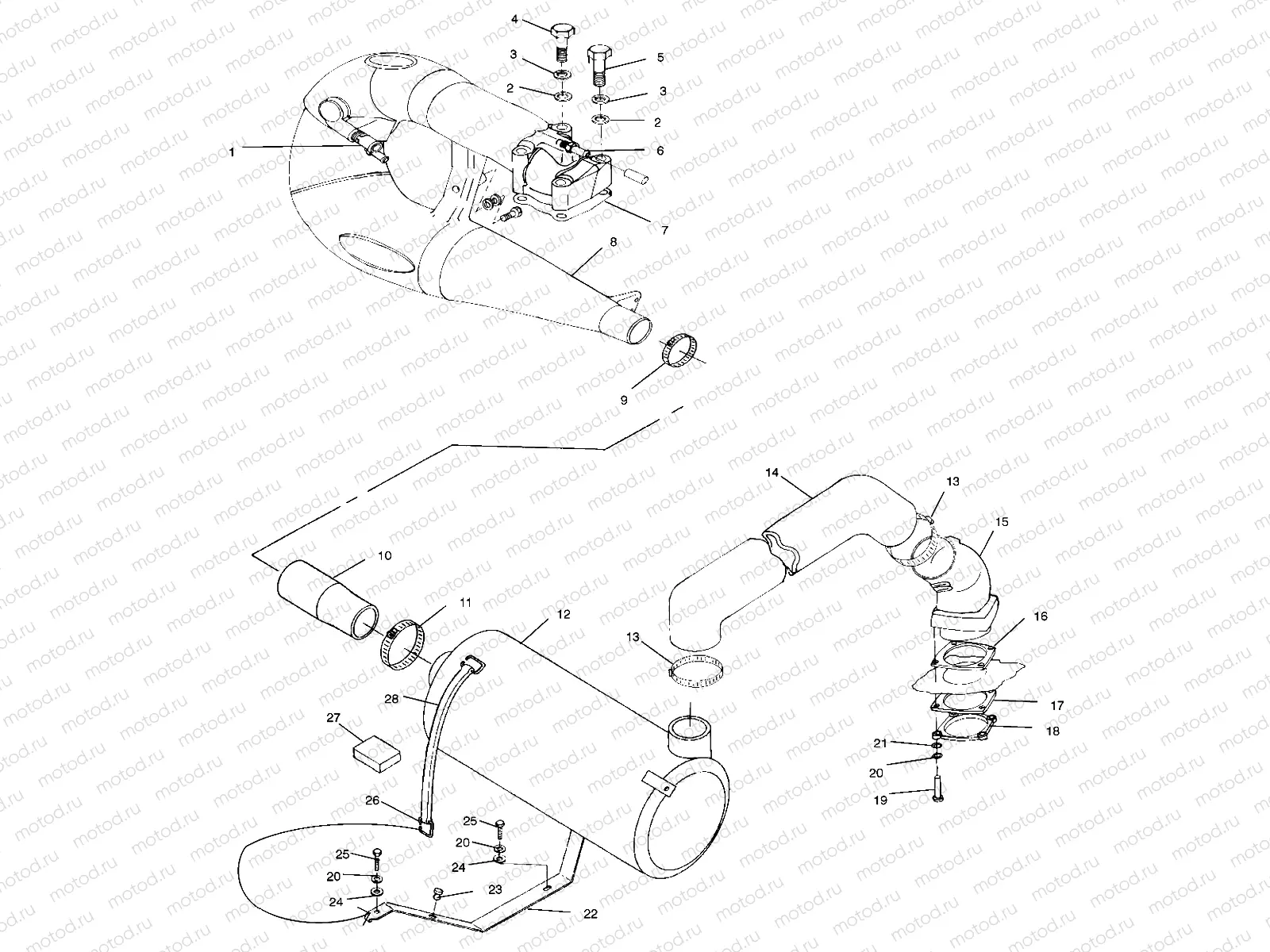 EXHAUST SYSTEM - B994573 (4951395139b005) | EXHAUST SYSTEM - B994573 (4951395139b005)