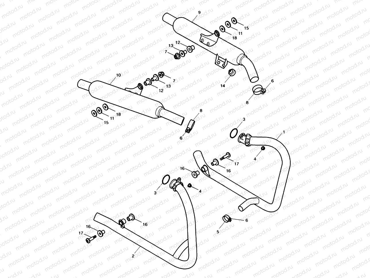 Exhaust System - Bonneville
