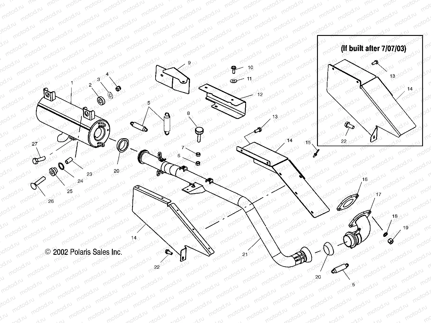 EXHAUST SYSTEM - C11RB42AA/C11RD50AA/AB/C11RF50AA (4981898189B03) | EXHAUST SYSTEM - C11RB42AA/C11RD50AA/AB/C11RF50AA (4981898189B03)