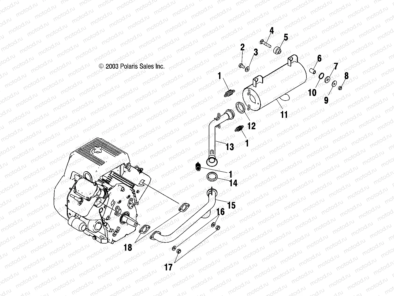 EXHAUST SYSTEM - C11RB63AA/AB (4985628562A13) | EXHAUST SYSTEM - C11RB63AA/AB (4985628562A13)