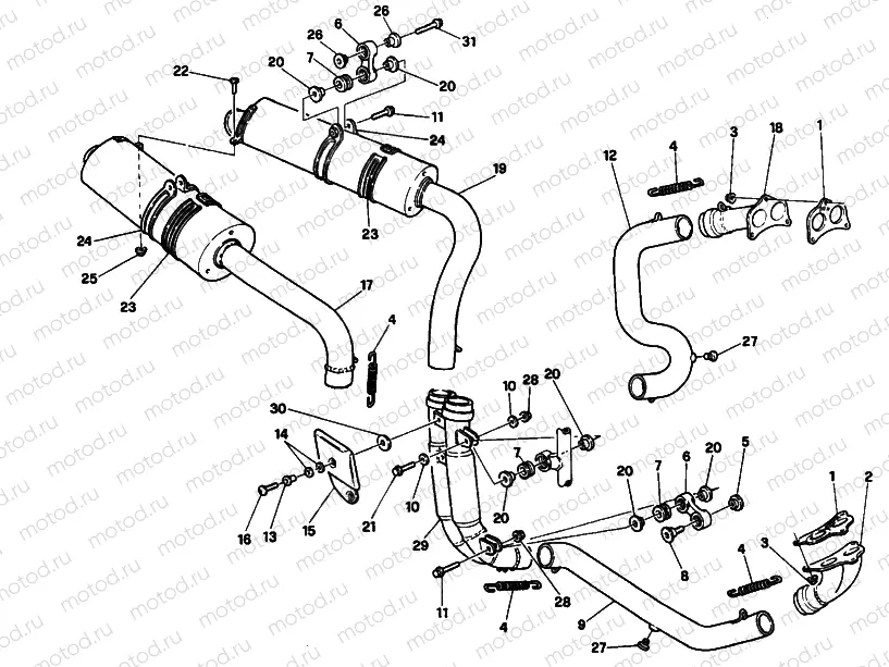 EXHAUST SYSTEM » EXHAUST SYSTEM
