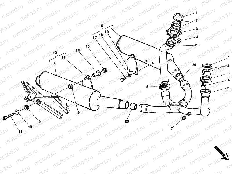 EXHAUST SYSTEM » EXHAUST SYSTEM