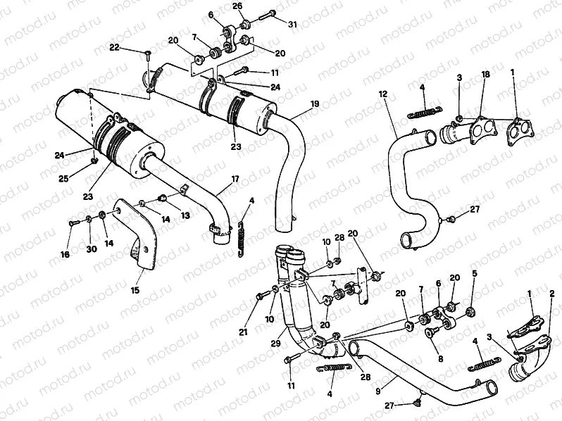 EXHAUST SYSTEM » EXHAUST SYSTEM