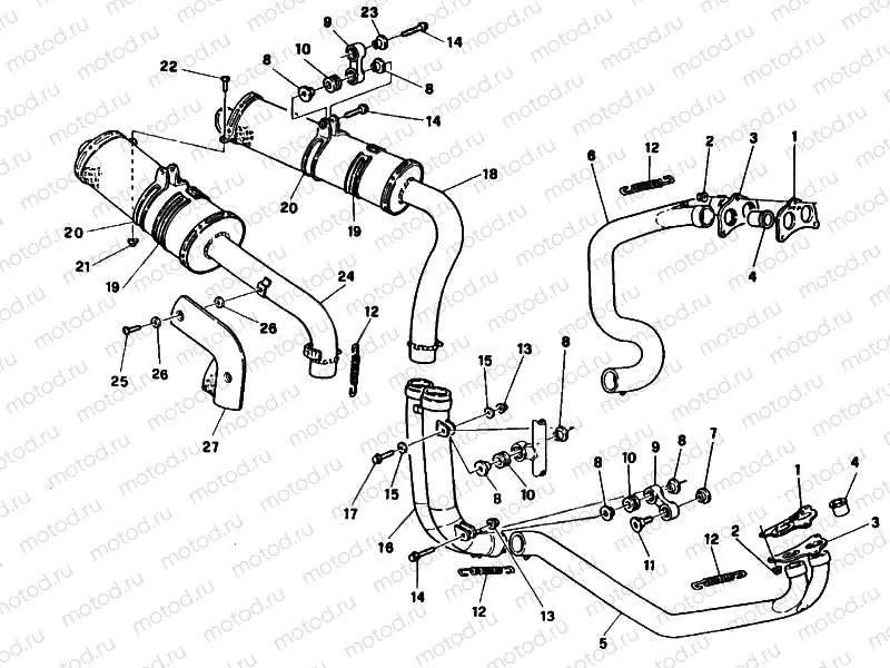 EXHAUST SYSTEM » EXHAUST SYSTEM