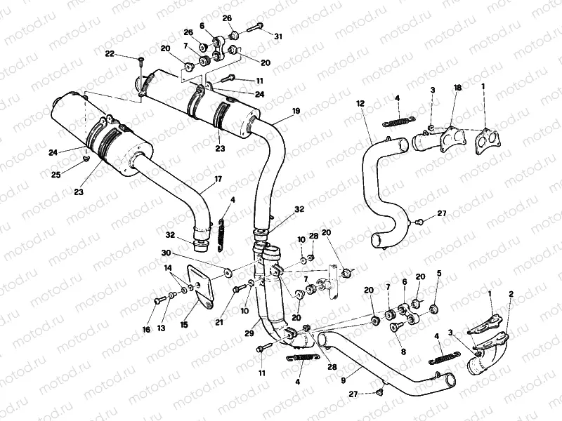 EXHAUST SYSTEM » EXHAUST SYSTEM