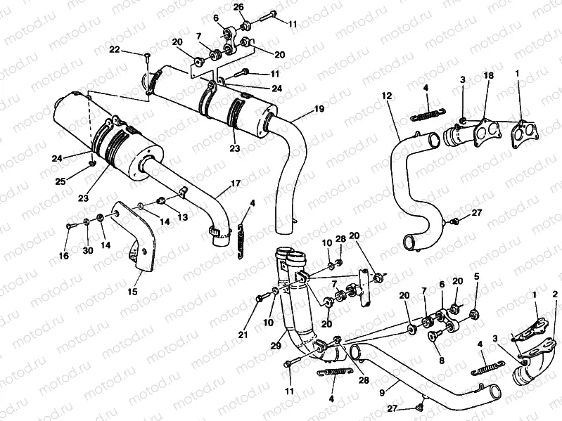 EXHAUST SYSTEM » EXHAUST SYSTEM