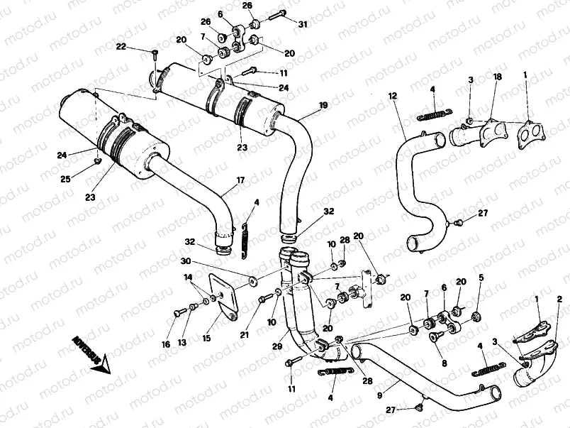 EXHAUST SYSTEM » EXHAUST SYSTEM