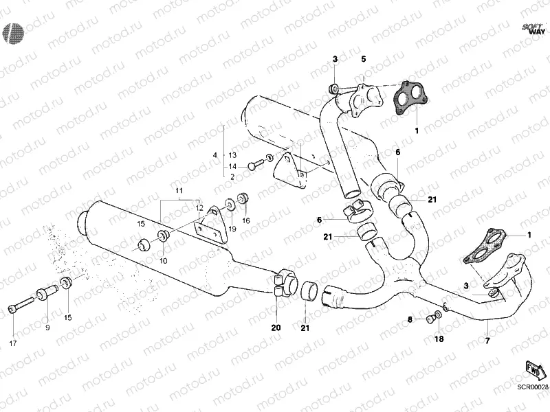 EXHAUST SYSTEM » EXHAUST SYSTEM