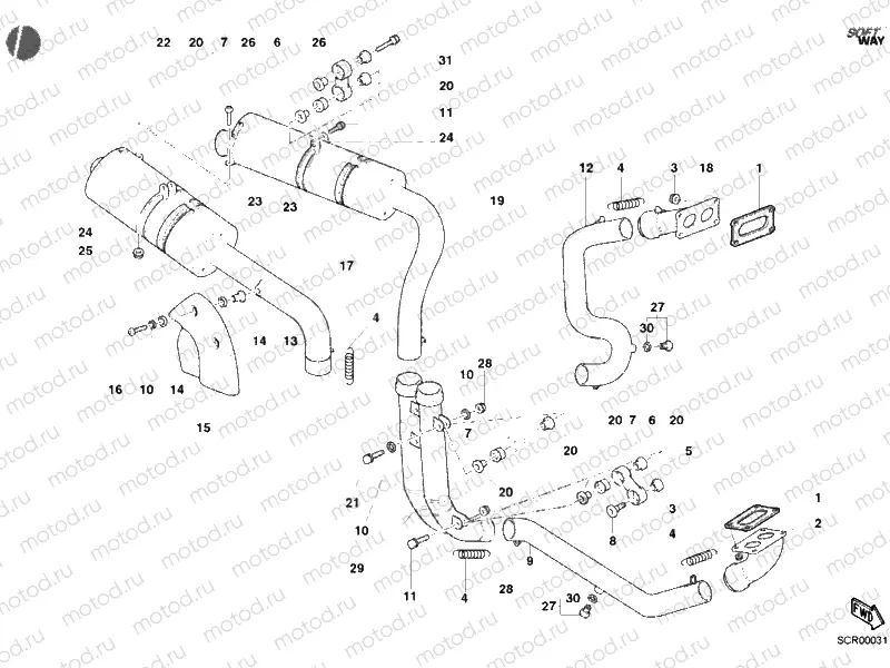 EXHAUST SYSTEM » EXHAUST SYSTEM