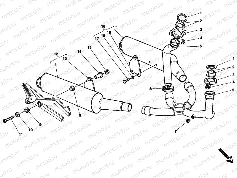 EXHAUST SYSTEM » EXHAUST SYSTEM