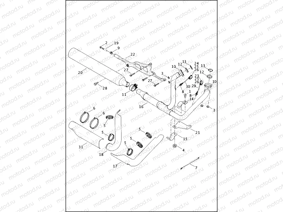 EXHAUST SYSTEM - FLD