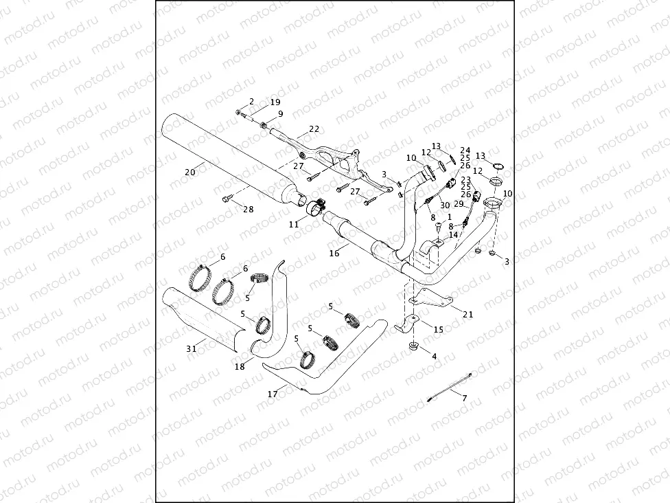 EXHAUST SYSTEM - FLD