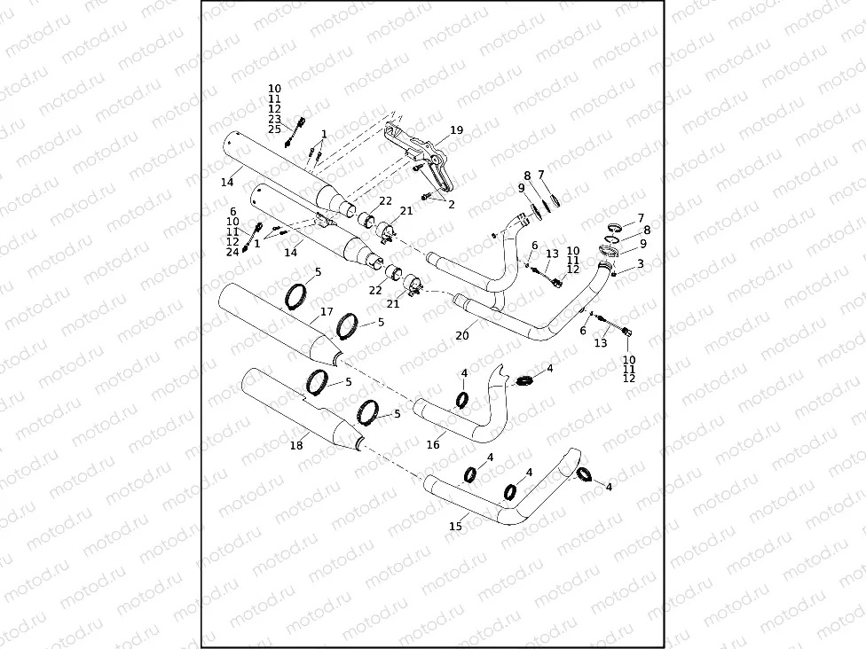 EXHAUST SYSTEM - FLFBS, FXBR