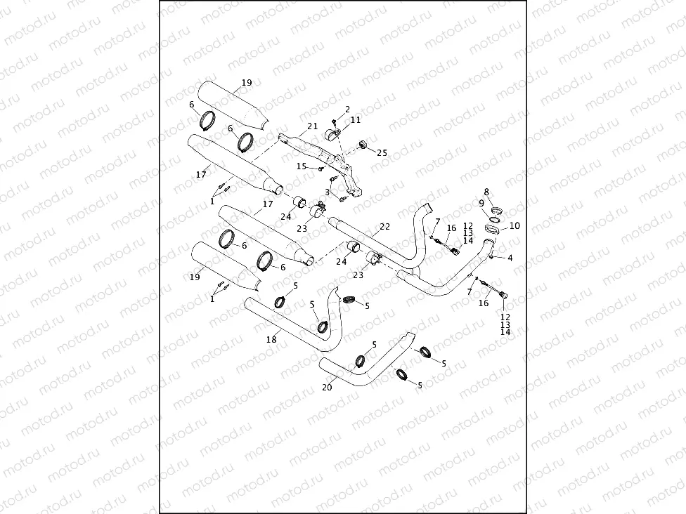 EXHAUST SYSTEM - FLHC, FLHCS
