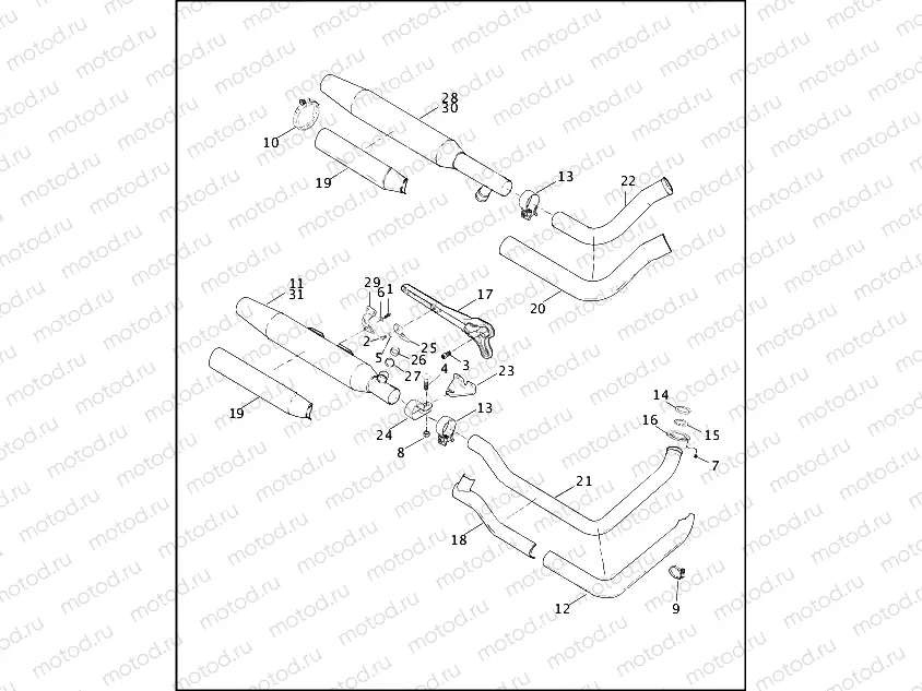 EXHAUST SYSTEM - FLSTF/I & FXSTD/I