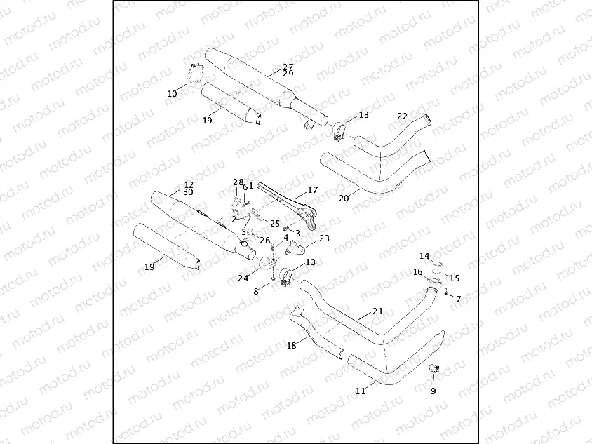 EXHAUST SYSTEM - FLSTF/I & FXSTD/I