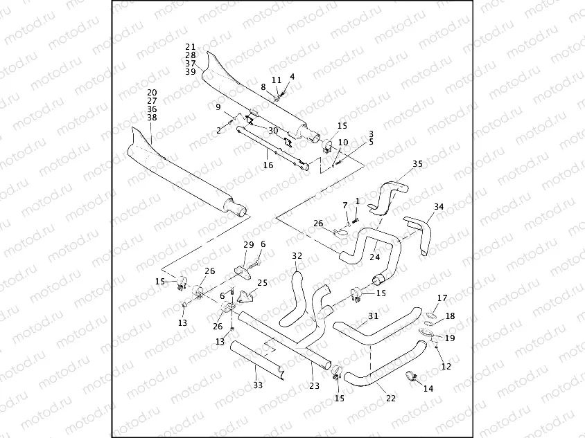 EXHAUST SYSTEM - FLSTS
