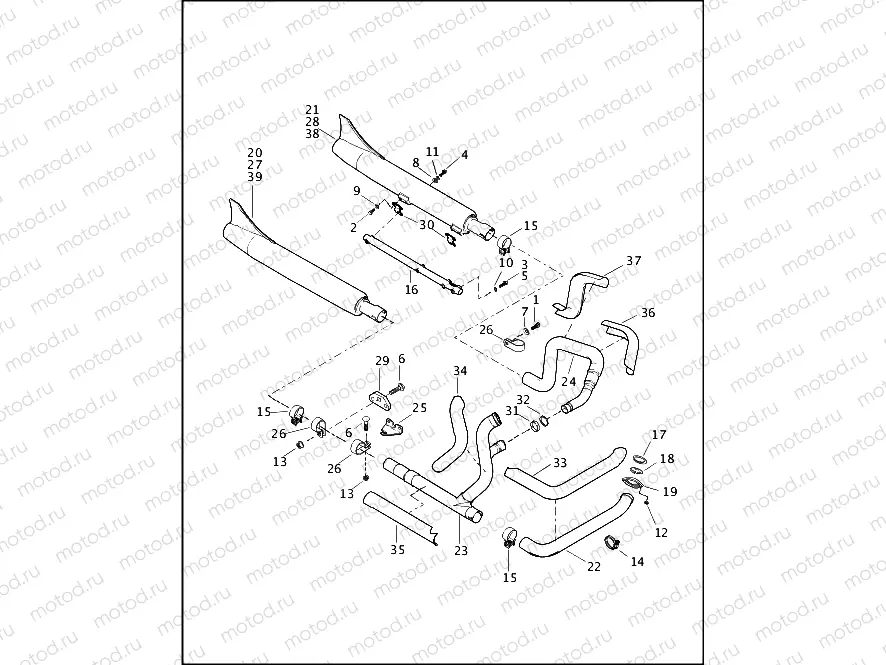 EXHAUST SYSTEM - FLSTS