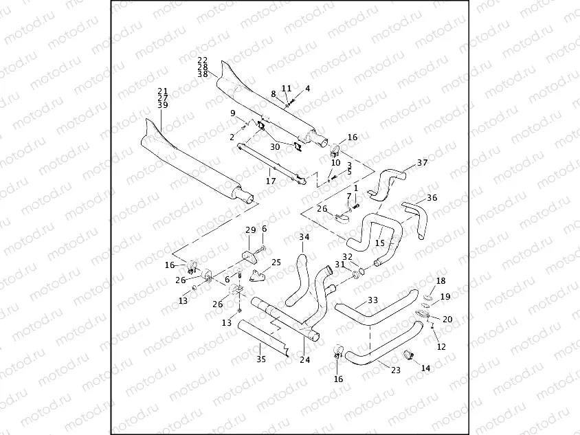EXHAUST SYSTEM - FLSTS/I