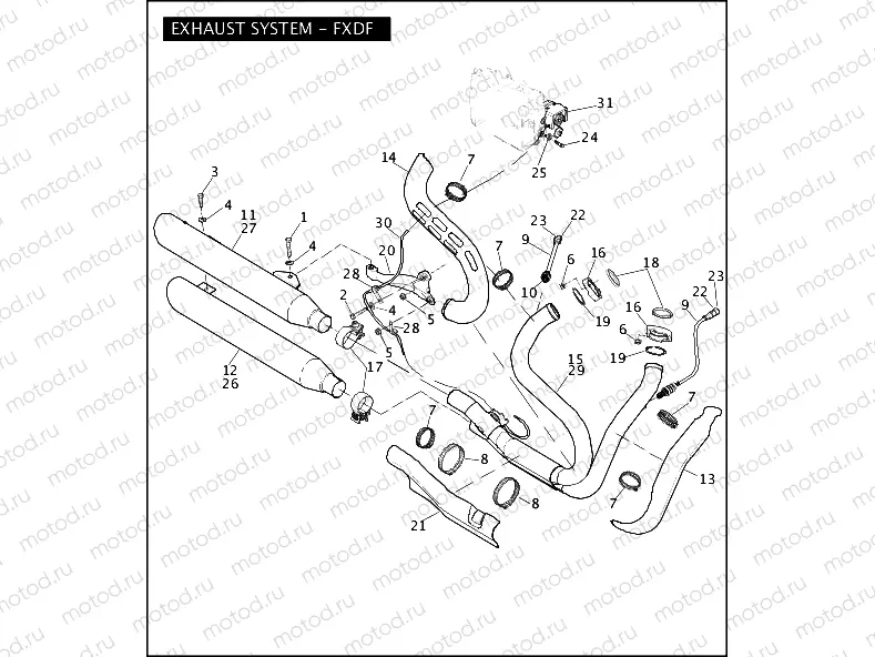 EXHAUST SYSTEM - FXDF