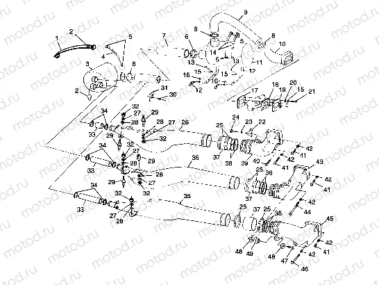 EXHAUST SYSTEM - I984978 (4945834583b007) | EXHAUST SYSTEM - I984978 (4945834583b007)