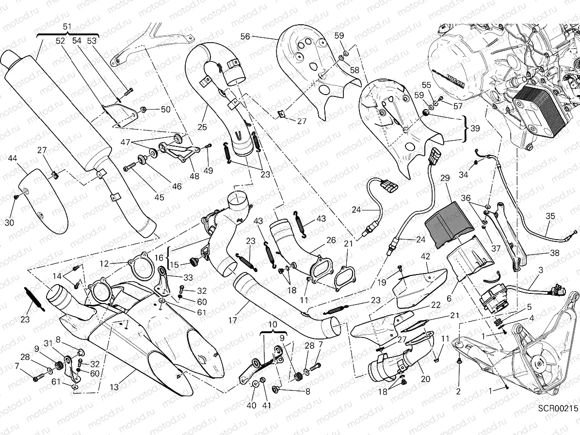 EXHAUST SYSTEM (JAP) [MOD:899 ABS,899 AWS;XST:JAP,TWN]