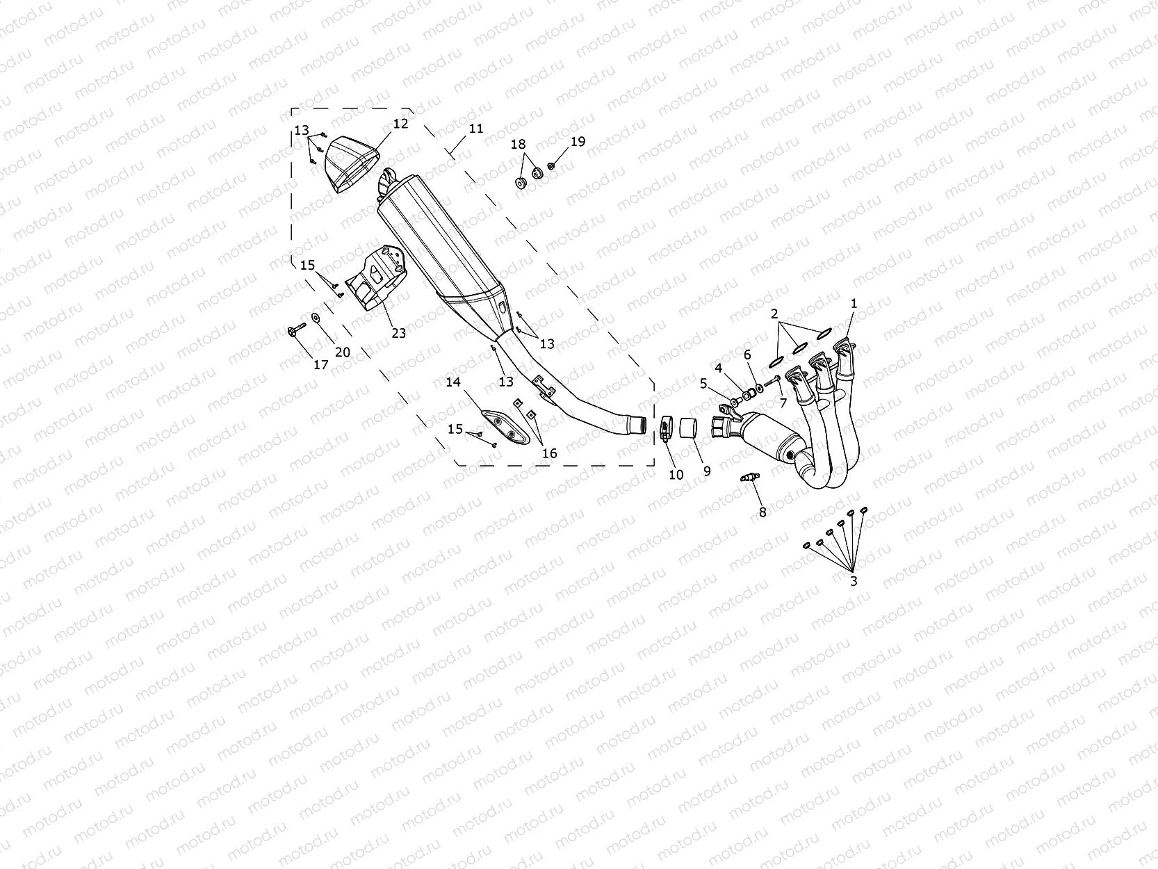 Exhaust System - Low Ride Height