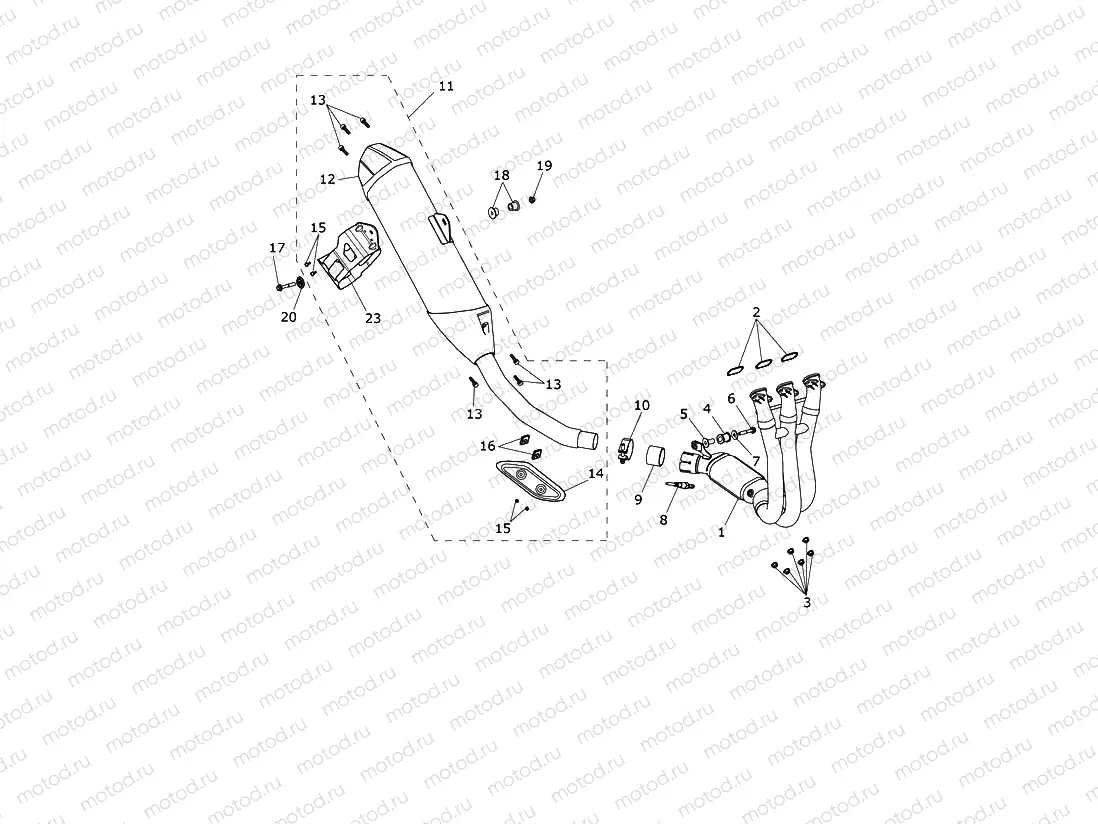 Exhaust System - Low Ride Height