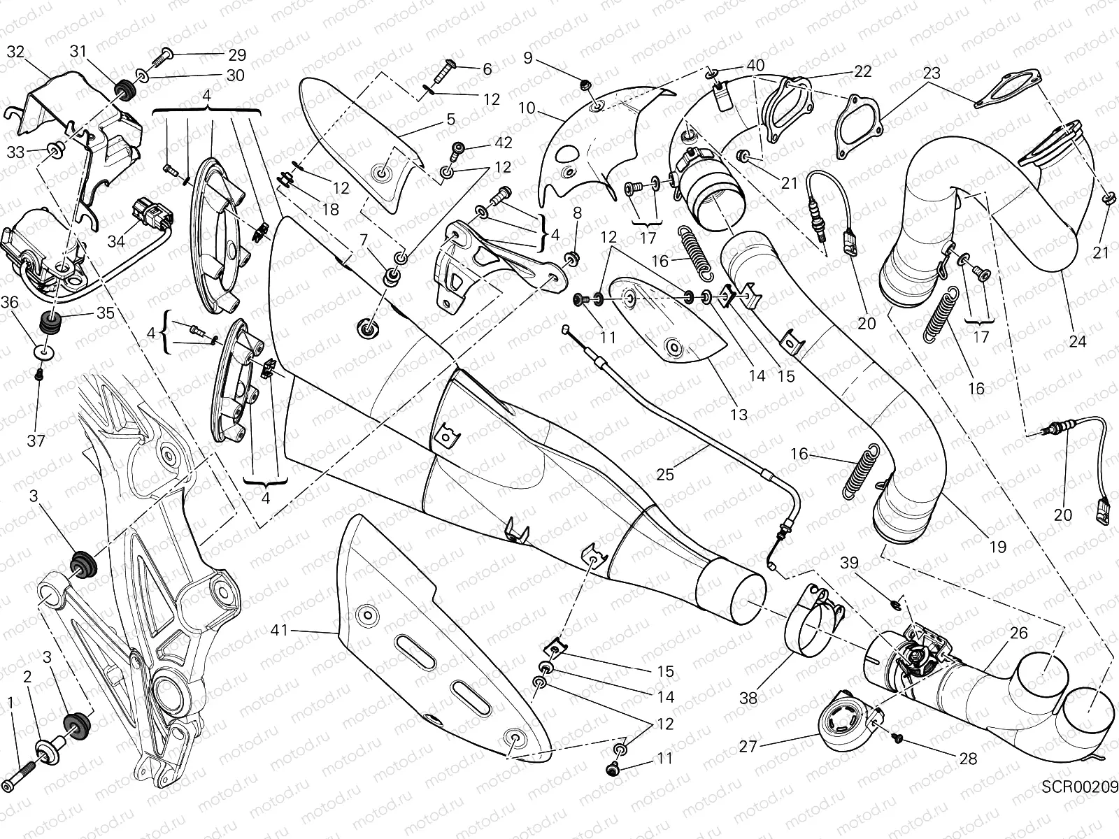 EXHAUST SYSTEM [MOD:DVL]