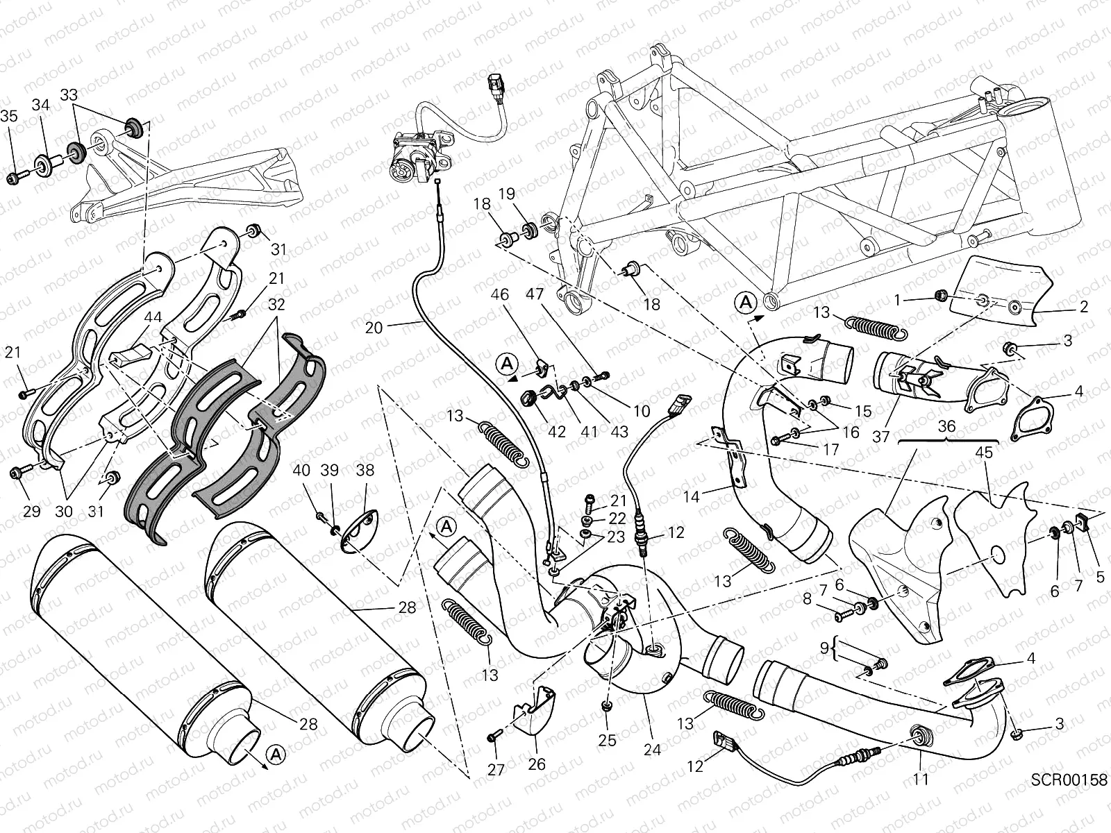 EXHAUST SYSTEM [MOD:F848]