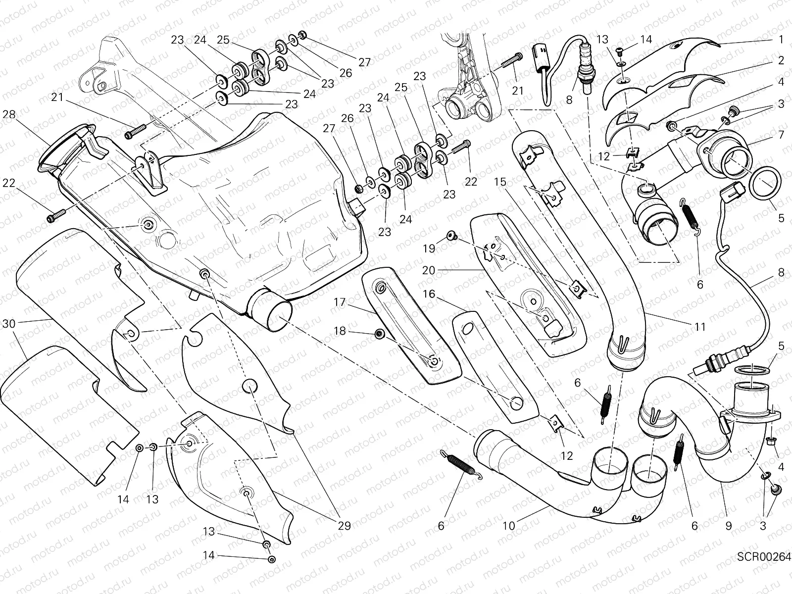 EXHAUST SYSTEM [MOD:M 797]