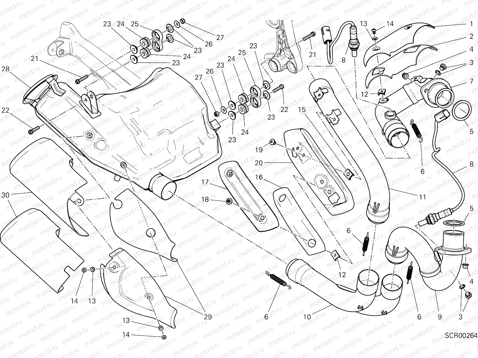 EXHAUST SYSTEM [MOD:M 797]