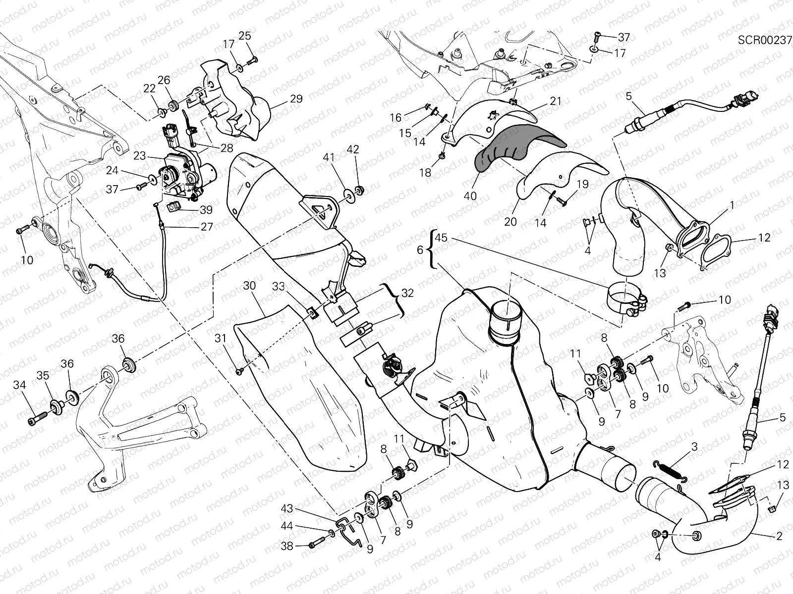 EXHAUST SYSTEM [MOD:MS1200E]