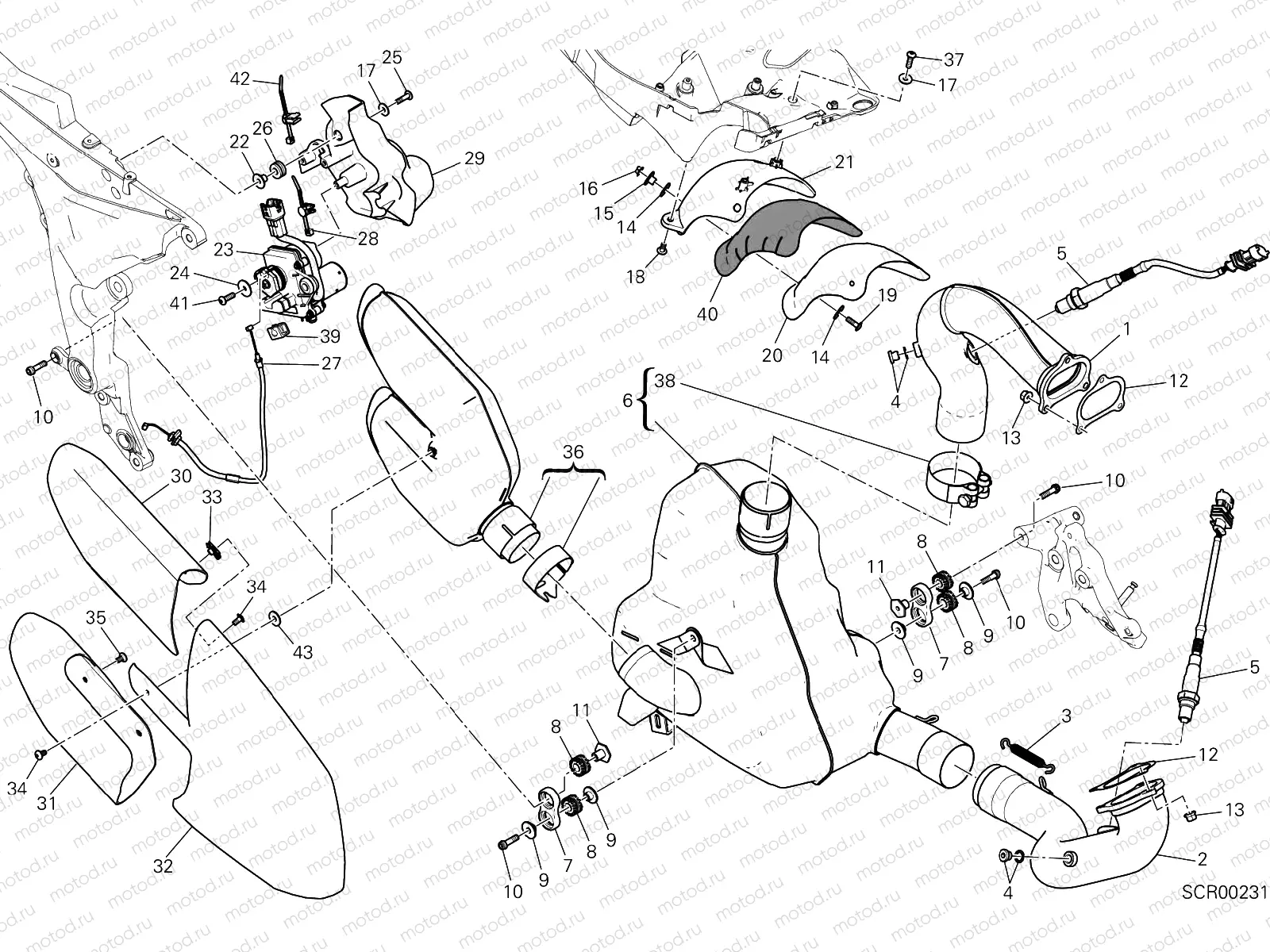 EXHAUST SYSTEM [MOD:MS1200S]