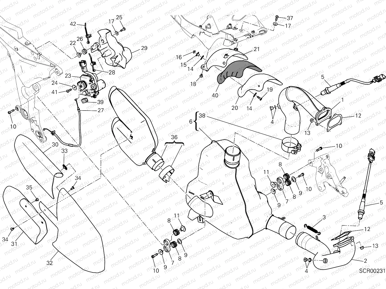 EXHAUST SYSTEM [MOD:MS1200SA]