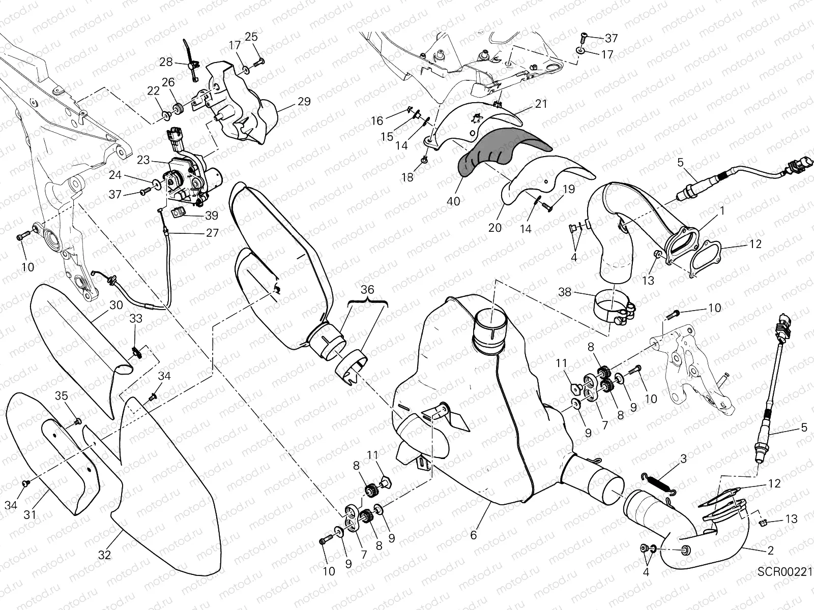 EXHAUST SYSTEM [MOD:MS1200SA]