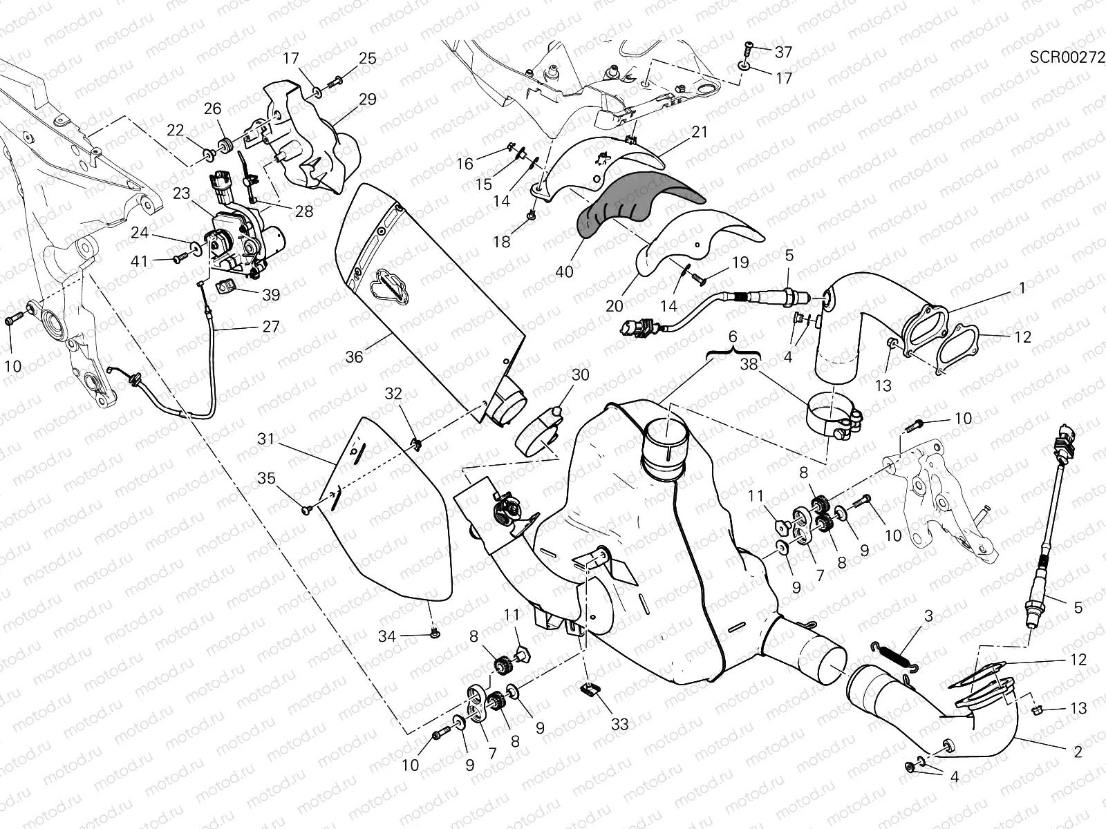 EXHAUST SYSTEM [MOD:MS1260PP]