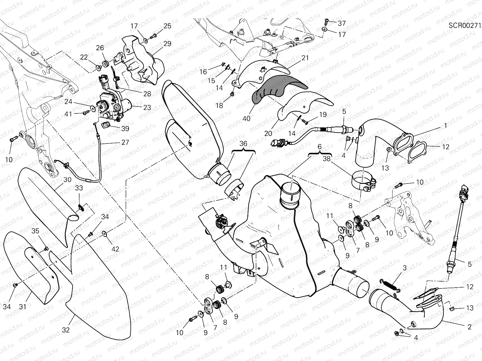 EXHAUST SYSTEM [MOD:MS1260SA]